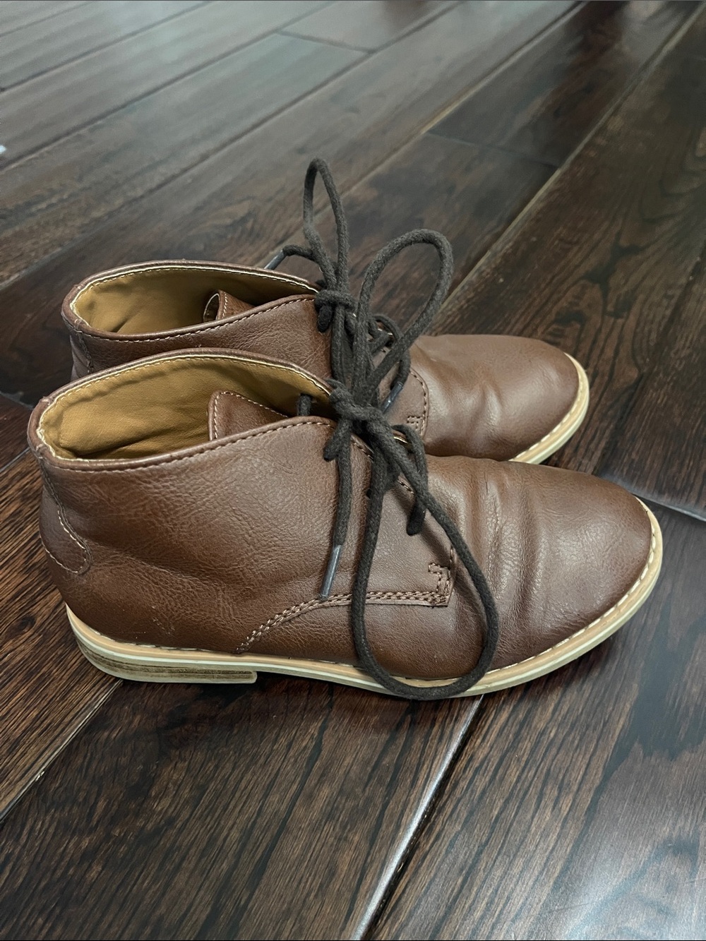 Cat & Jack Brown Lace-Up Kids Boots